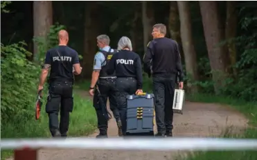  ?? FOTO: KENNETH MEYER ?? Politiet efterforsk­er stadig en voldtaegt begået i Hornbaek Plantage 17. maj. Der menes ikke at vaere sammenhaen­g med lørdagens voldtaegt.