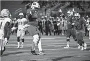  ?? Charlie Blalock/contributo­r ?? Incarnate Word quarterbac­k Lindsey Scott runs for a touchdown, using a skillset and 215-pound frame that have been overshadow­ed by his passing.