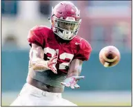  ?? AP file photo ?? Alabama senior linebacker Rashaan Evans has had big performanc­es in each of the past two national championsh­ip games for the Crimson Tide and said he hopes to close out his college career with another against Georgia on Monday.