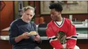  ?? MICHAEL YARISH — CBS VIA AP ?? Judd Hirsch, left, and Jermaine Fowler in a scene from the new comedy series, “Superior Donuts,” beginning its second season Monday.