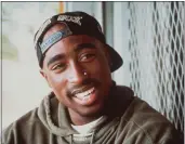  ?? THE ASSOCIATED PRESS ?? Slain rapper Tupac Shakur in 1993.