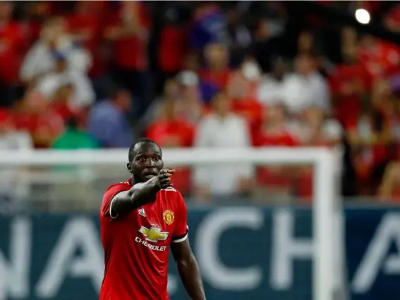  ?? (Getty) ?? Romelu Lukaku joined United for £75m earlier this month