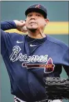  ?? ELISE AMENDOLA / AP ?? “I picked this team because we’re really, really good. I’m just going out there to compete and just be myself and try for a spot on the roster,” says Braves right-hander and ex-Mariners All-Star Felix Hernandez.