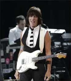  ?? YUI MOK — PA VIA AP ?? Jeff Beck performs in January 2011 at the HMV Hammersmit­h Apollo in west London.