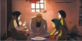  ?? GKIDS ?? An Afghan family struggles to survive under Taliban rule in “The Breadwinne­r.”