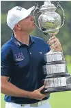  ??  ?? Graeme Storm with the South African Open trophy.
