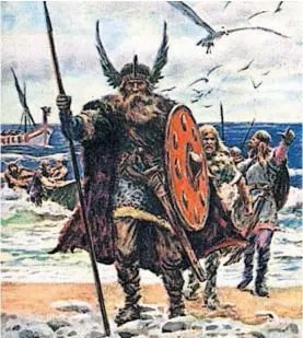  ?? ?? Vikingi niso nosili čelad z rogovi, temveč povsem preprosta, kapi podobna pokrivala.