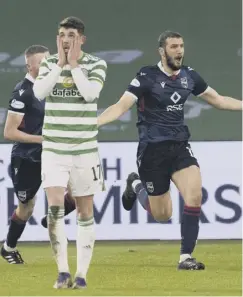  ??  ?? 0 Alex Iacovitti celebrates making it 2-0 for Ross County