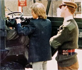  ??  ?? With Harry and James Hewitt at Combermere Barracks in Windsor in 1989. Right: Diana and Oliver Hoare at Royal Ascot in 1986