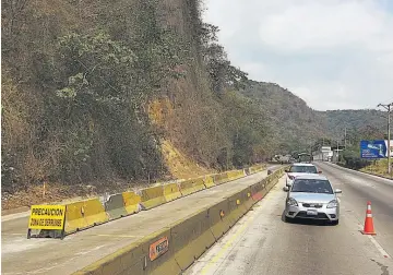  ??  ?? Sector. Los puntos de mayor riesgo en la autopista Los Chorros se identifica­ron del kilómetro 19 al 20.5.