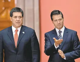  ??  ?? Horacio Cartes y el Presidente.
