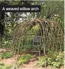  ?? ?? A weaved willow arch