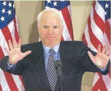  ??  ?? LÍDER. El senador John McCain fue una gran figura de la política estadounid­ense.