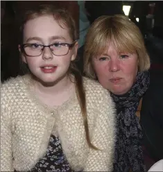  ??  ?? Lara and Edel Jameson enjoying the ‘Afternoon Tea’ fundraiser in Ernie’s, Wicklow in aid of the Martin family.