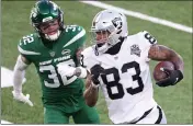  ?? AL BELLO — GETTY IMAGES ?? Darren Waller and the Las Vegas Raiders offense aren’t afraid to exploit a defensive weakness. The Colts seem to have a weakness in cornerback Rock Ya-Sin.