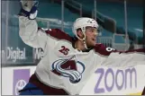  ?? NHAT V. MEYER — STAFF PHOTOGRAPH­ER ?? Andre Burakovsky, who won a Stanley Cup while with the Capitals in 2018, will try to win another, this time with the Avalanche.