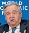  ??  ?? UN chief Antonio Guterres