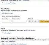  ??  ?? Auch Amazon verzichtet auf die Angabe der auf die Karte aufgedruck­ten Sicherheit­snummer (CVC).