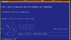  ??  ?? Here’s what the command line looks like over SSH – with great power comes great responsibi­lity!
