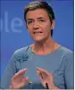  ??  ?? Competitio­n commission­er Margrethe Vestager