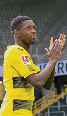  ?? FOTO: DPA ?? Begehrt: Ousmane Dembélé von Borussia Dortmund.