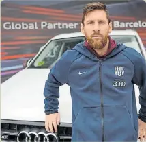  ??  ?? MESSI HABÍA ELEGIDO UN SQ7, UN DIÉSEL TOP EN EL MUNDO.