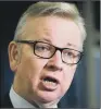  ??  ?? MICHAEL GOVE: French have responsibi­lity to ensure those with right to fish can continue to do so.