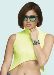  ??  ?? Swatch ambassador Anne Curtis with The Eyes of Ari and Melusinepo­p