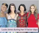  ??  ?? Lucie Jones during her X Factor days