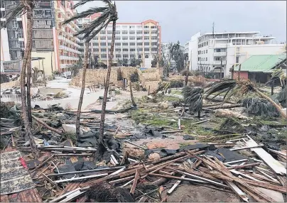  ?? AP PHOTO ?? Storm damage in the aftermath of Hurricane Irma in St. Martin on Wednesday.