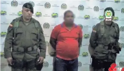  ?? CAPTURA DE UN VIDEO PUBLICADO EN DIARIO CM& ?? José Alfredo Álvarez fue presentado a la prensa este miércoles, en Turbo, Antioquia, Colombia. Medios de ese país creen que estuvo radicado en frontera con Panamá.