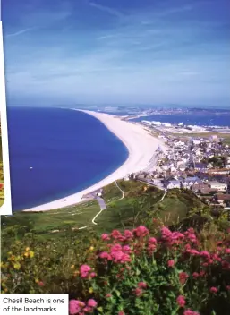  ?? ?? Chesil Beach is one of the landmarks.