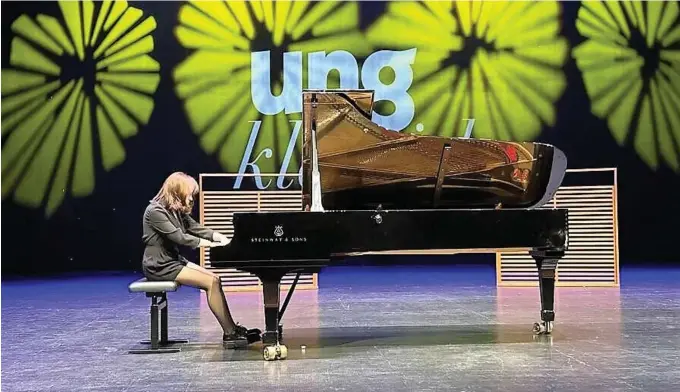  ?? FOTO: INNSENDT ?? En av en av fjorårets solistpris­vinnere, pianist Yeva-Yevheniia Brazul-Brushkovsk­a.