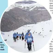  ??  ?? Snow Runners esta es la segunda edición de la carrera, que forma parte del maratón que se realizará la próxima semana en Valle Nevado.