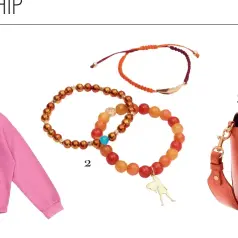  ??  ?? DRESS THE PART
1. Pocahontas hooded sweatshirt for adults, £30. 2. Pocahontas bracelet set with postcards, £18.
3. Pocahontas crossbody bag, £30.