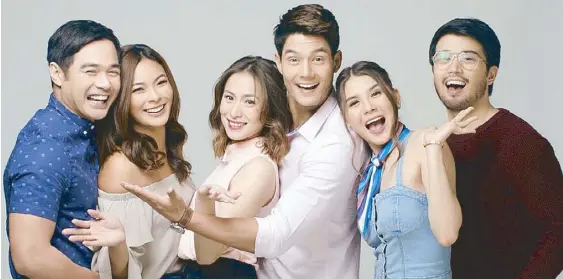  ??  ?? From left: Maxine with Benjamin Alves, Cristine with Daniel Matsunaga, and Ashley with Enrico Cuenca