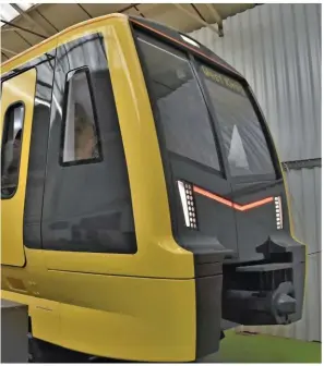  ?? MERSEYRAIL. ?? A full-sized mock-up of a new Class 777 EMU being built for Merseyrail by Stadler is currently available for inspection at venues on Merseyside. See the full story on page 23.