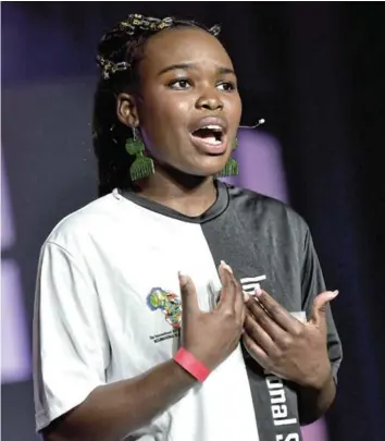  ?? Picture: SUPPLIED ?? STAR POWER: EL student Leona Mbire has been chosen to take part in the IMTA Convention in New York City next year