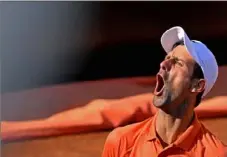  ?? Tiziana Fabi/Getty Images ?? Novak Djokovic won his first tournament since November in dominating fashion at the Italian Open.