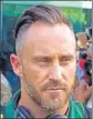  ?? PTI ?? ■
Faf du Plessis.