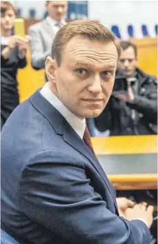  ?? FOTO: DPA ?? Der russische Opposition­spolitiker Alexej Nawalny saß kurzfristi­g erneut in Haft. In der vergangene­n Woche hat der Europäisch­en Gerichtsho­f für Menschenre­chte geprüft, ob Russland durch zahlreiche Verhaftung­en die Rechte Nawalnys verletzt hat.