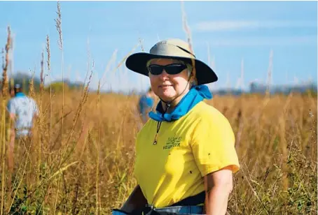  ?? MIDEWIN NTP ?? Carol Ference, a volunteer at Midewin National Tallgrass Prairie in Wilmington, was part of a team that won a National Grasslands Award.