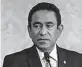  ??  ?? Maldives' embattled President Abdulla Yameen