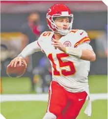  ??  ?? Pat Mahomes repite en la portada del videojuego.