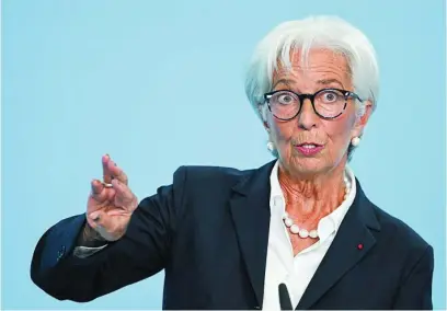  ?? AP ?? La presidenta del BCE, Christine Lagarde