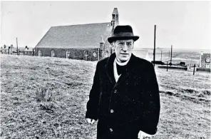  ??  ?? The ‘Ferry Reverend’ in 1980 outside his kirk on the Isle of Lewis: he later joined the Free Presbyteri­an Church – aka the ‘Wee Wee Frees’