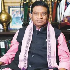  ?? Nilima Pathak/Gulf News ?? Ajit Jogi accuses the BJP of promoting misrule, poor policies and corruption in Chhattisga­rh.