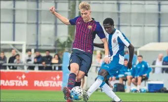  ??  ?? Leo dos Reis, que marcó el gol del triunfo contra el Espanyol, este sábado logró un hat-trick