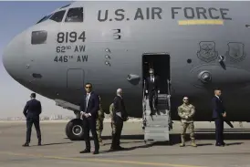  ?? BILD: EVELYN HOCKSTEIN ?? USA:S utrikesmin­ister Antony Blinken landade i Kairo på torsdagen.