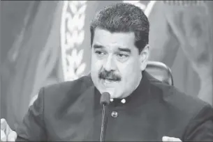  ??  ?? Nicolas Maduro